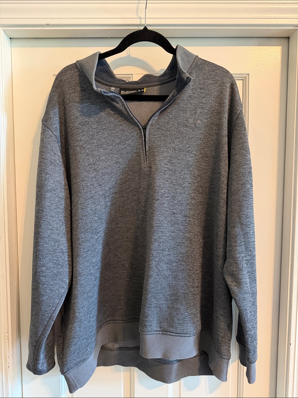 Under Armour Men’s Heather Gray Half-Zip Pullover